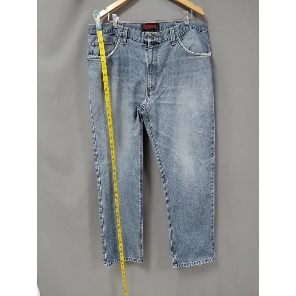 Drifire Flame Resistant Blue CAT 2 Workwear Jeans Men See Measurements